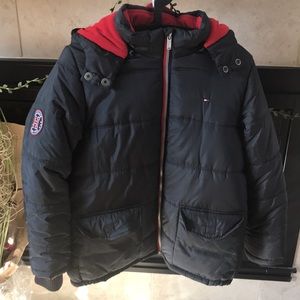 Tommy Hilfiger Puffy Hooded Winter Jacket.